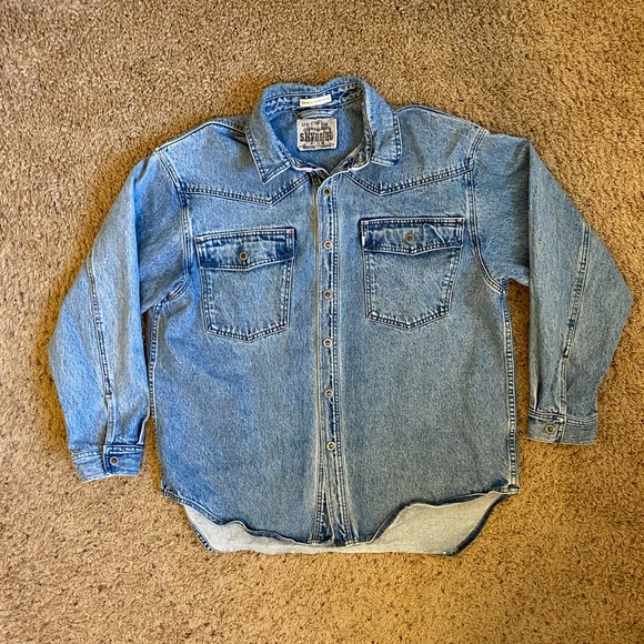 Vintage Mens Silver Tab Levi’s Jean Jacket size Medium